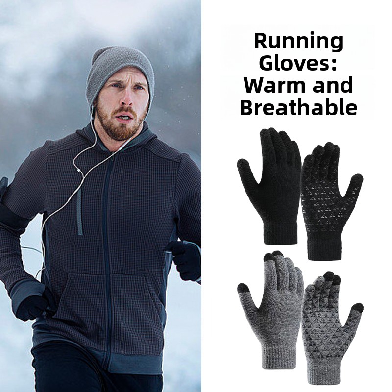 Wool Glove Lined - Uniseks, Dış Mekan Koşu ve Spor