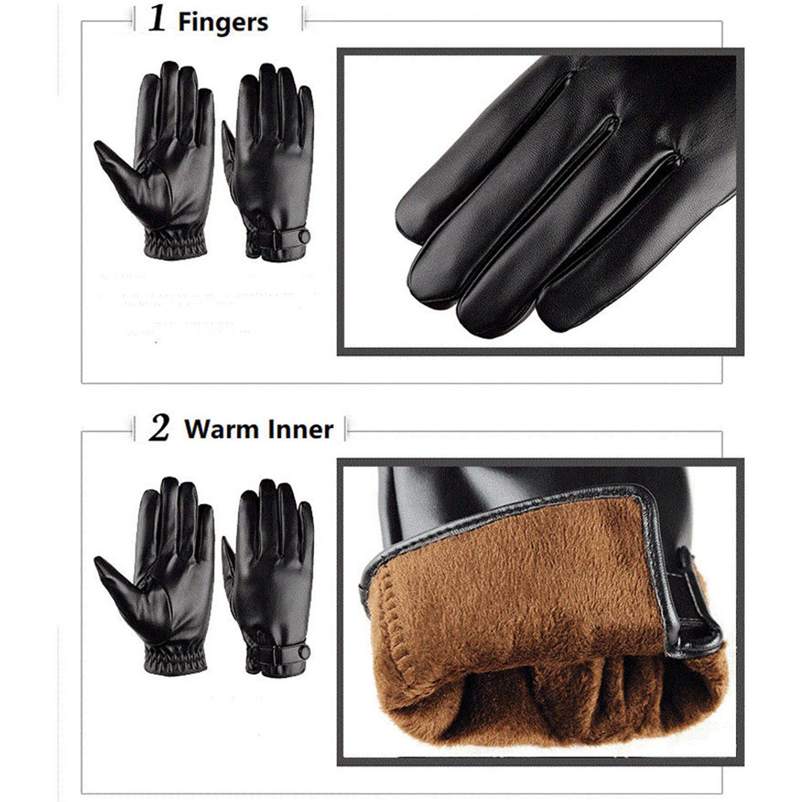 Leather Driving Glove - Erkekler Kışlık Eldivenler Sürüş Koşu Motosiklet