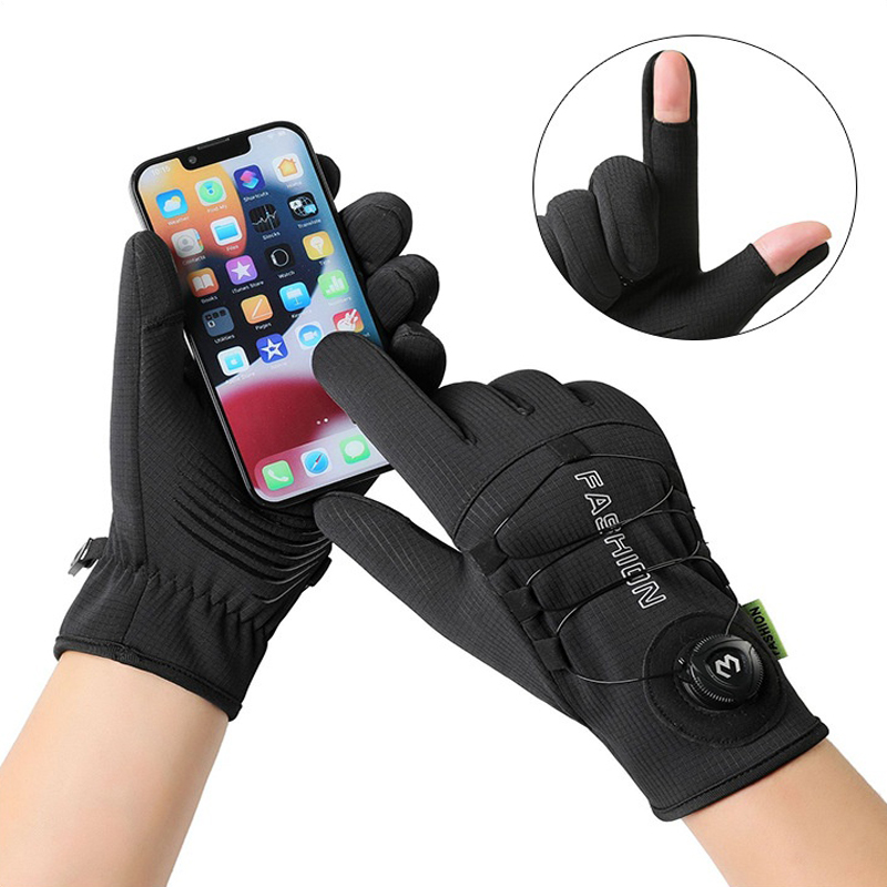 Ski Glove Waterproof - Motosiklet Sonbahar Kış Sıcak Polar Tam